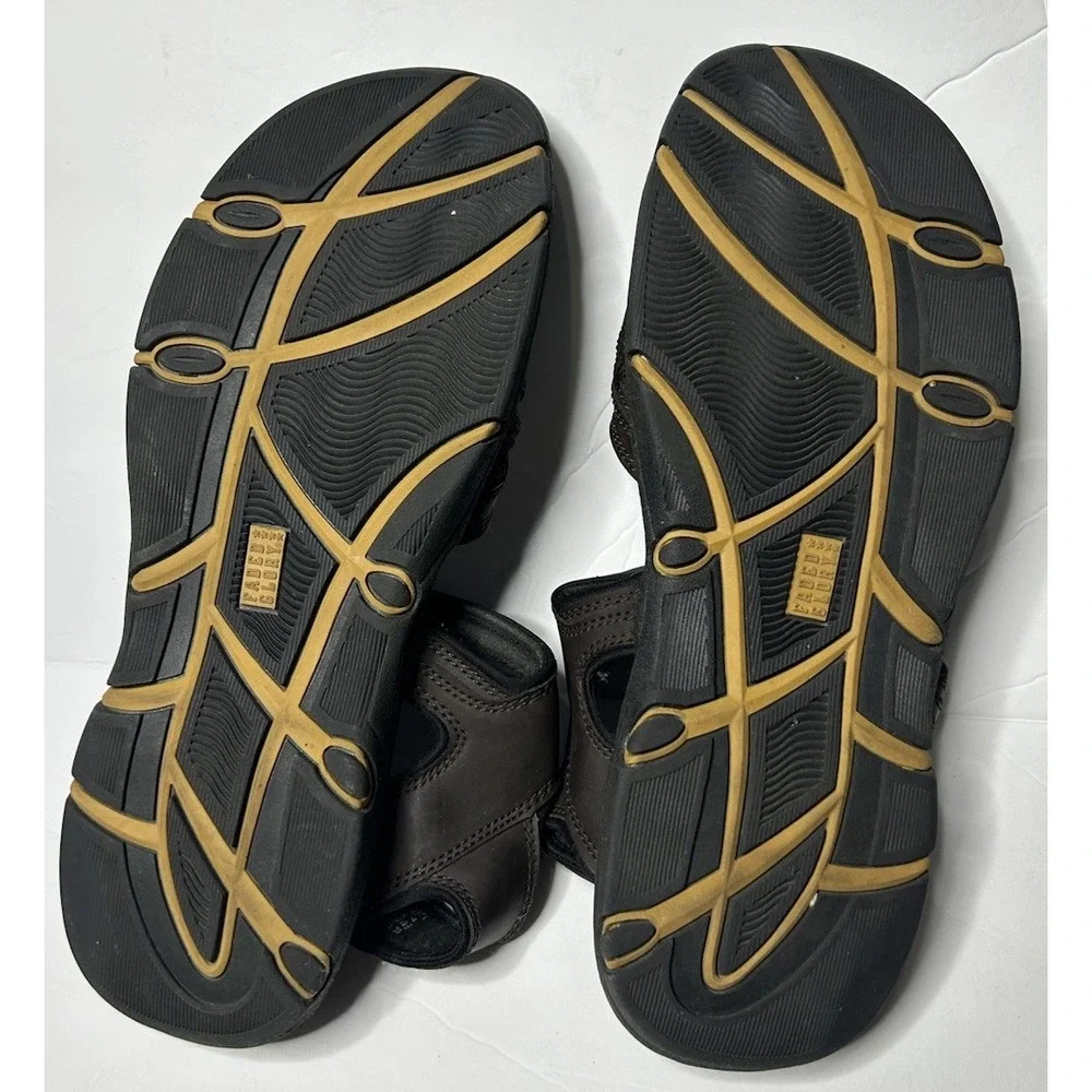 Faded Glory New Orleans Men Size 14 Brown Strap Sport Gladiator Sandals 7322771‎